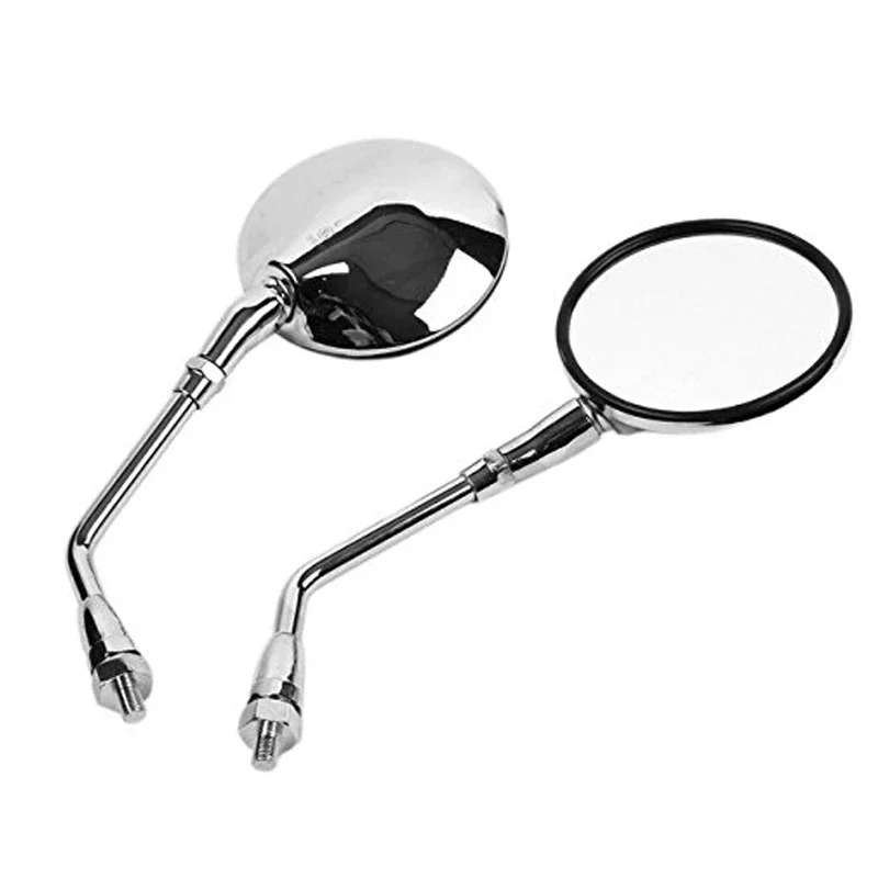 Motorcycle Left Right Chrome Rear View Mirrors Fit For HONDA CB500 CB750 CB1100 CB1000 CB1300 VT750 VT1100 VTX1300 VTX1800