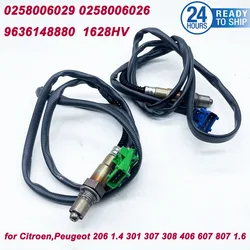 New OE 0258006029 9636148880 0258006026 1628HV Lambda O2 Oxygen Sensor For CITROEN PEUGEOT 206 1.4 301 307 308 406 607 807 1.6