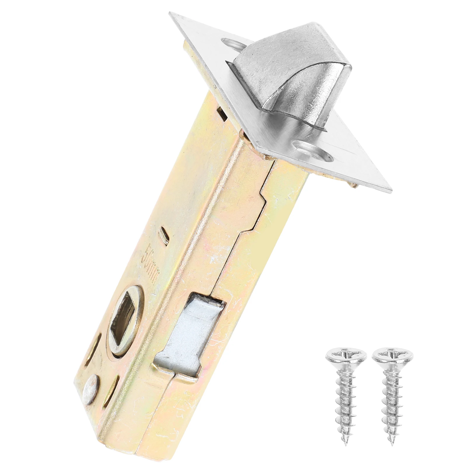 

Tubular Latch Door Lock Adjustable Mortice Latch Stainless Steel Golden 50 Mm Suitable Sliding Barn Doors Safety Door Lock