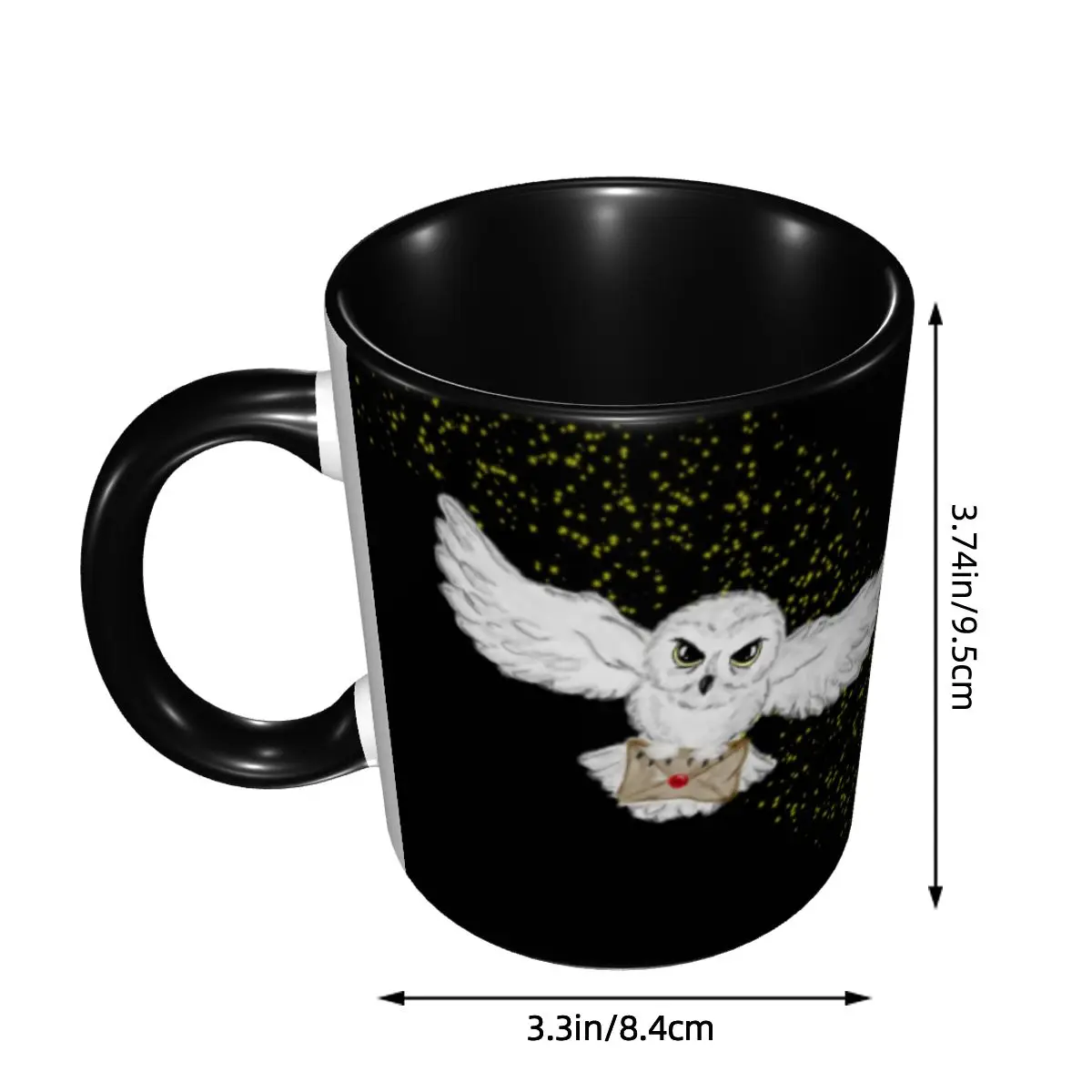 Customized Owl Flight Tote Bag Mug DIY Witch Magic Ceramic Tea Milk Coffee Cup