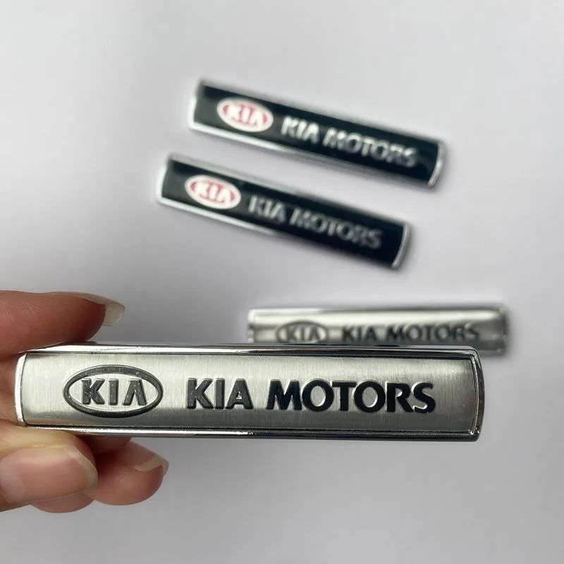 2 pieces For Kia K2 K3 K5 KX3 KX5 KX7 Sportage Souranto Automobile Metal Leaf Plate Side Label Tail Sticker