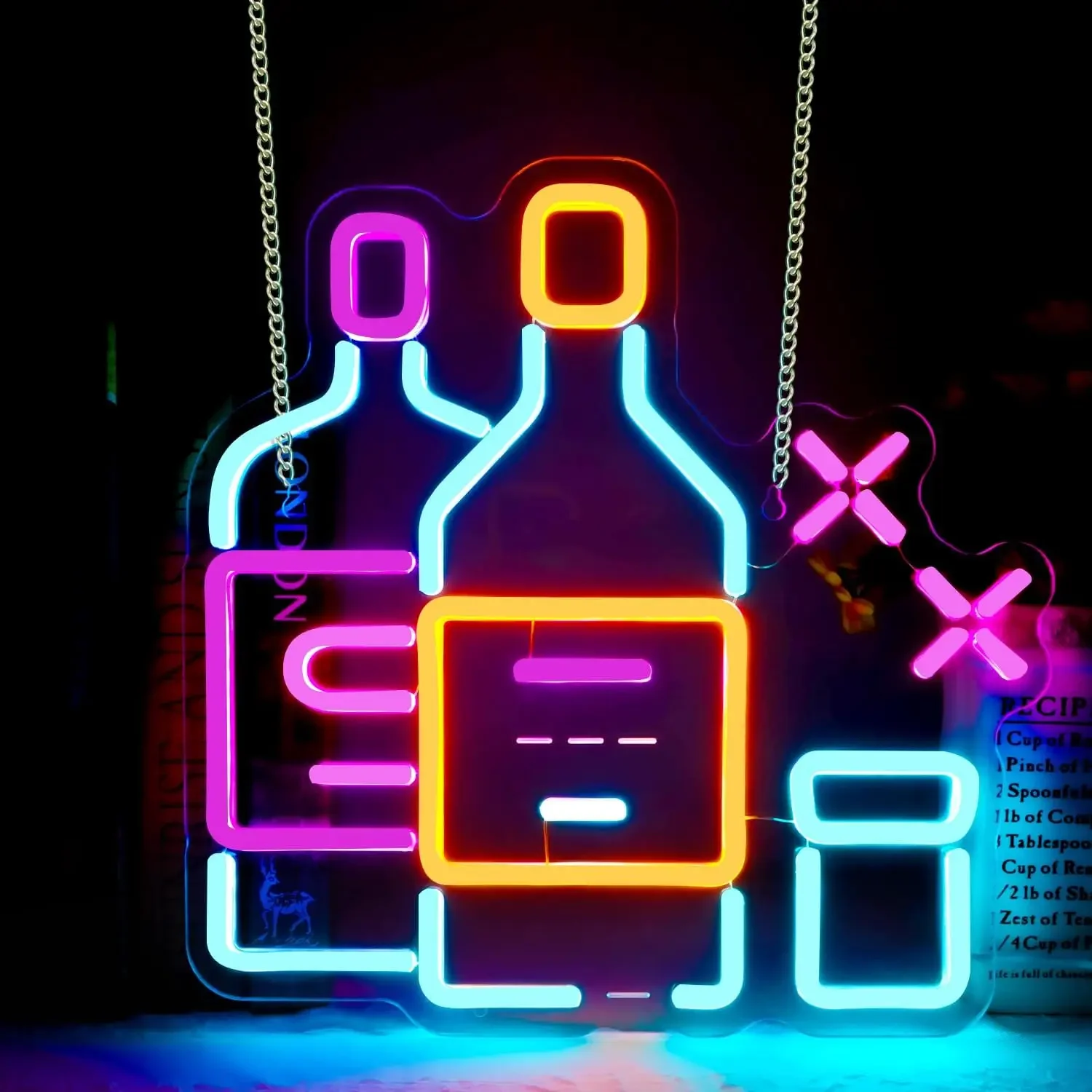 

Beer Neon Signs LED Neon Light Sign Light Up Neon Signs Wall Decor for Home Bar Man Cave Bar Decor Store Club Bistro