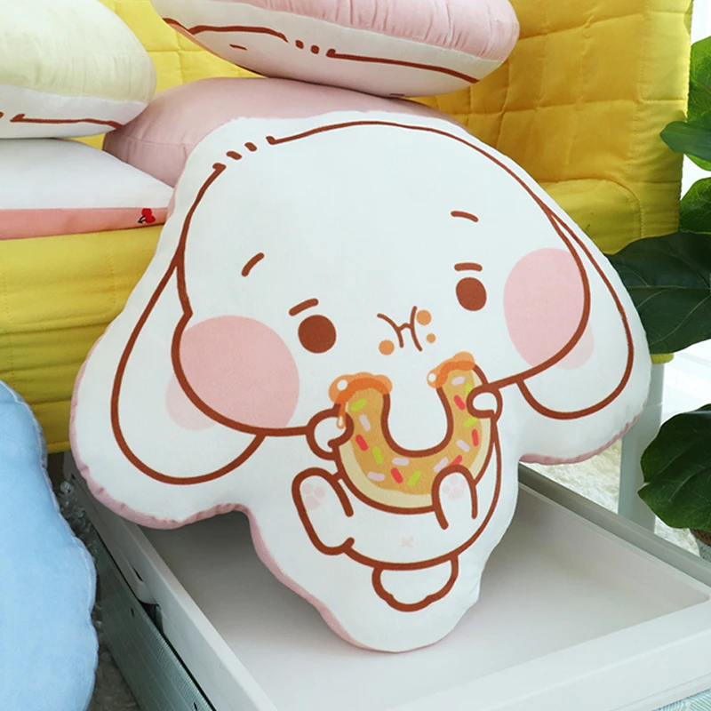 Mitao Cat Plush Cushion Cartoon Peach Cat Plush Cute Stuffed Soft Pillow Toy Room Decor Sofa Doll Wedding Gift For Couples