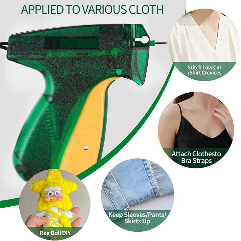 Рукоделие для одежды, этикетка для одежды с 2 тонкими иглами-2000 Черный и 2000 белый микро-тип для квилтинга швов