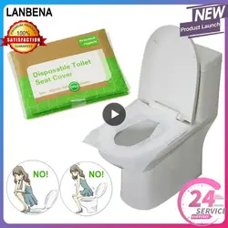 lot Disposable Toilet Seat Cover Waterproof Safety Travel/Camping Bathroom Accessiories Mat Portable Essential for Outdoor