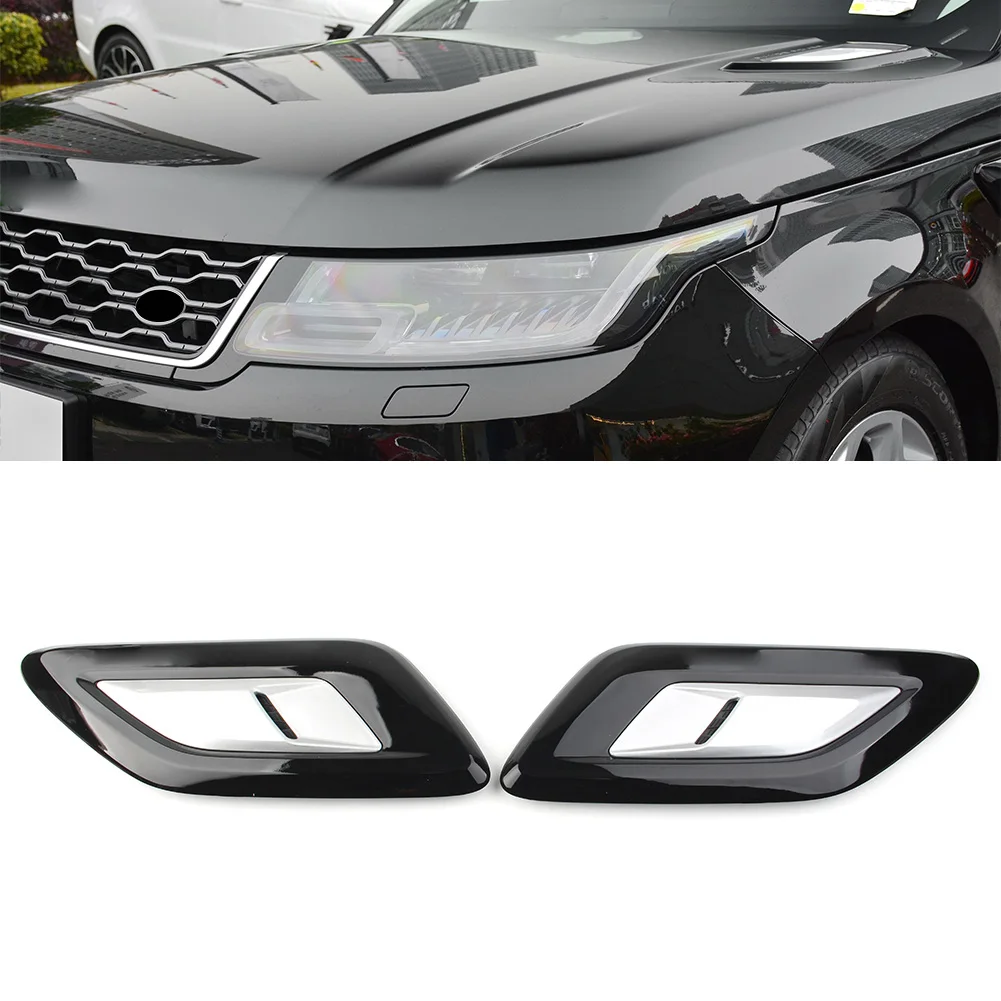 

Car Front Hood Air Inlet Vent Grille Cover Trim For Land Rover Range Rover Sport 2018 2019 2020 2021