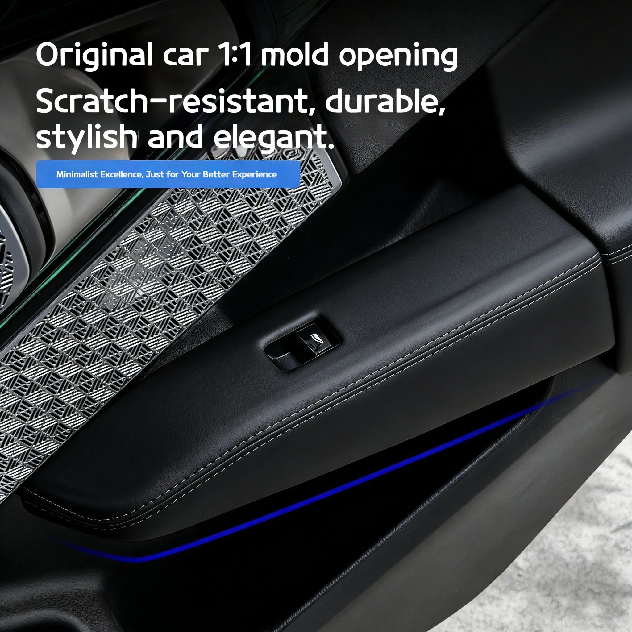 Car Integrated full-sewn cushion with anti-scratch protection for the window lift panel For BMW X3 G45 2025 Interior accessories