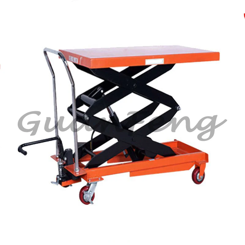 500kg Flexible Hydraulic Hand Double Scissor Trolley Tables