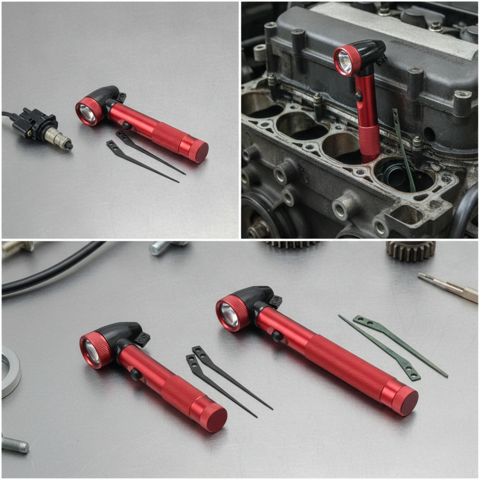 プローブ付き検査ツール-ハンドヘルド照明付き検査ツール-ボアスコープ-丈夫な内視鏡-メカニック用の硬質内視鏡