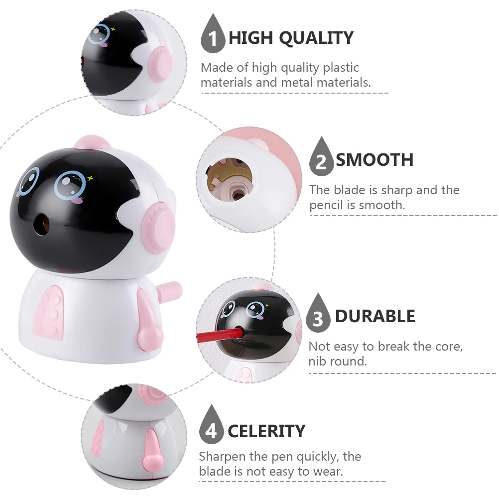 1Pcs Lovely Pencil Sharpener Space Man Style Small Portable Plastic Metal Material Birthday New Year Gift