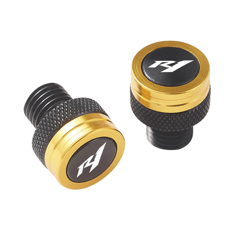 لياماها YZF R1 YZFR1 1999-2022 2001 2002 اكسسوارات دراجة نارية M10 * 1.25 مسامير الألومنيوم البراغي مرآة ثقب المقابس غطاء