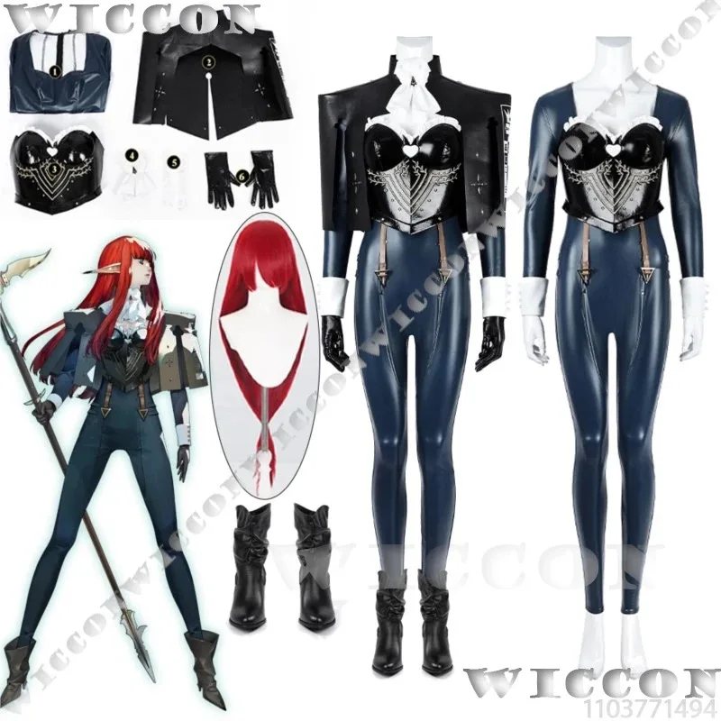 Eiselin Hulkenberg Royal Knight Game Metaphor: ReFantazio أزياء تنكرية شعر مستعار بذلة أحذية قزم بدلة نسائية Halloweek؛ 3، c'5.b؛ 8' #2