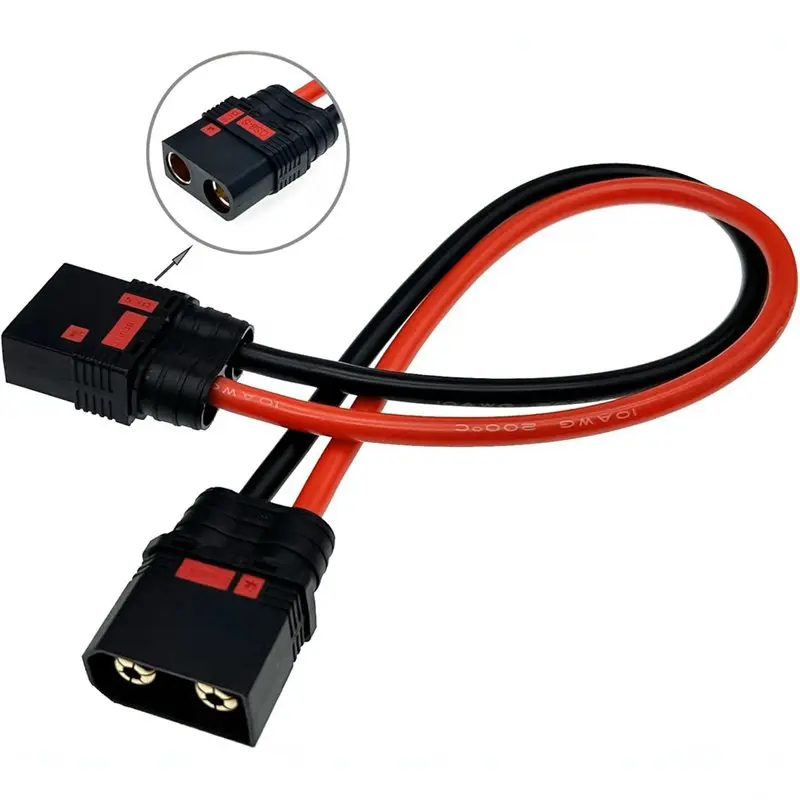 B92B-QS8-S Female To QS8 Male Extension Cable Silicone 10AWG 30Cm For RC Drone Lipo Battery Electric Motorcycle E-Bike Cable