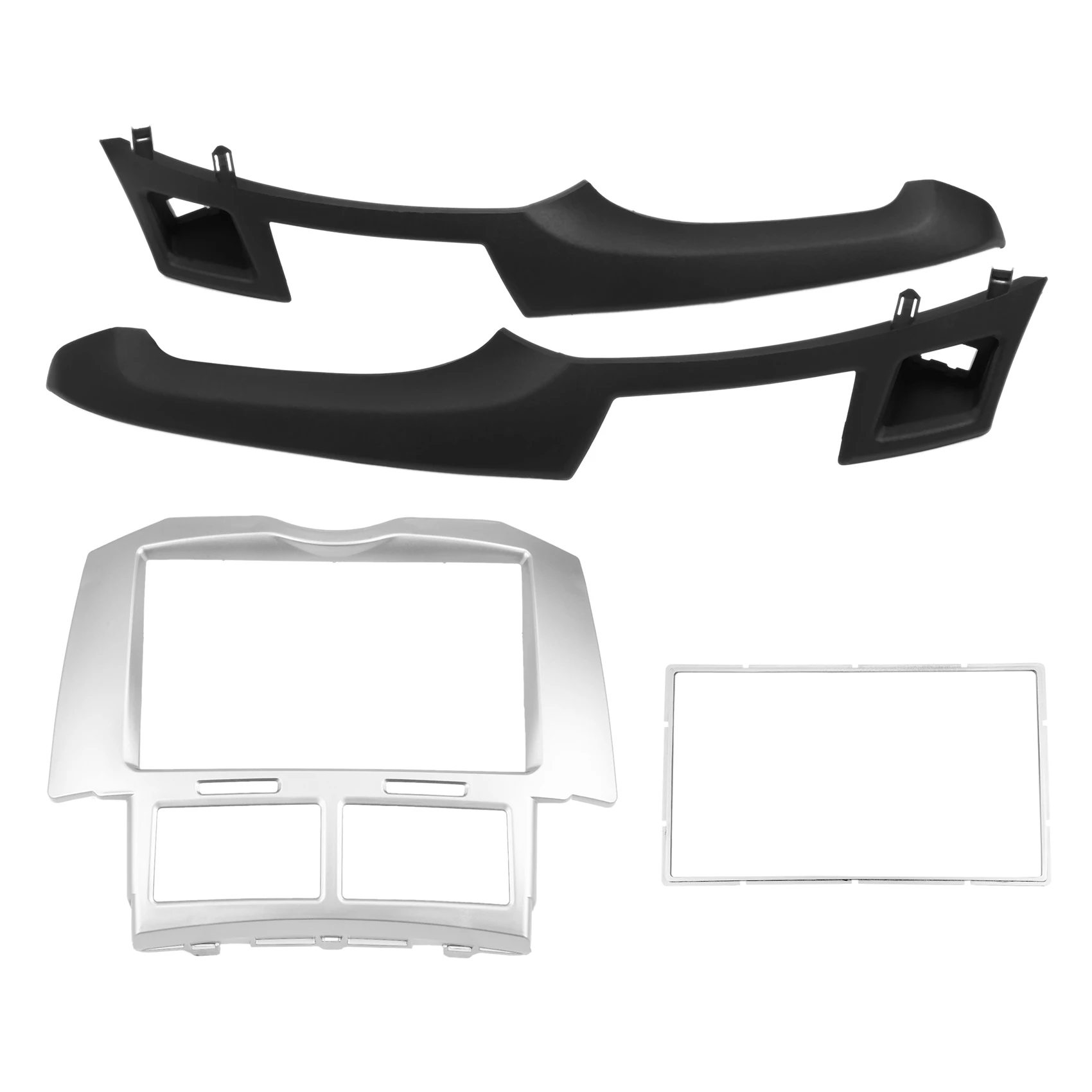 

2 Din Car Stereo Frame Trim Kit of Dashboard for 2005-2011 Yaris Vitz Platz DVD Player Installation Bezel