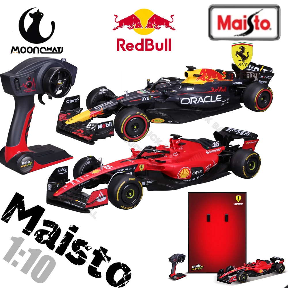 New Maisto 1:10 Formula 1 Racing RC Car RTR Red Bull RB19 Ferrari SF23 F1 Alloy Miniature Die Cast RC Car Collection Kid Toy