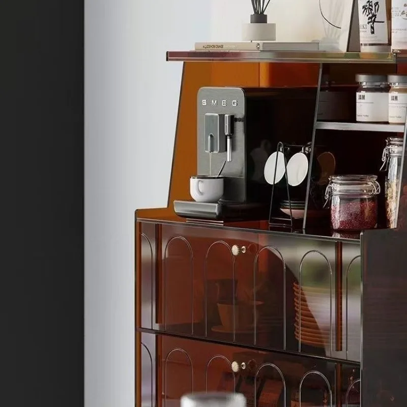 خزانة جانبية لتناول الطعام، خزانة شاي بسيطة وحديثة، أريكة غرفة المعيشة، خزانة مشروبات جانبية، خزانة شقة صغيرة #5