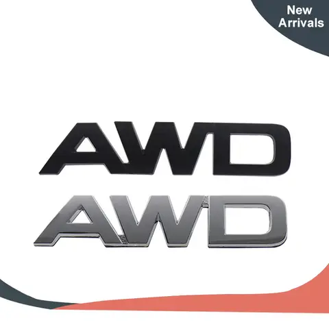 3D Premium AWD Logo For Kia Hyundai car Hood Fender trunk Rear Bonnet Nameplate Decal Emblem Badge Sticker