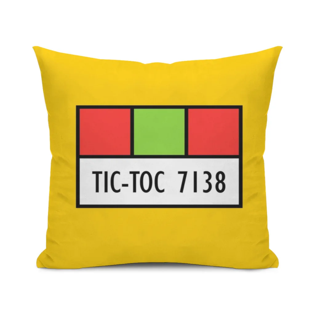 The Time Tunnel # 10 - Project Tic-Toc - Security Badge 7138 Pillow Case SoftCushion Cover For Home Decor Easy To Clean