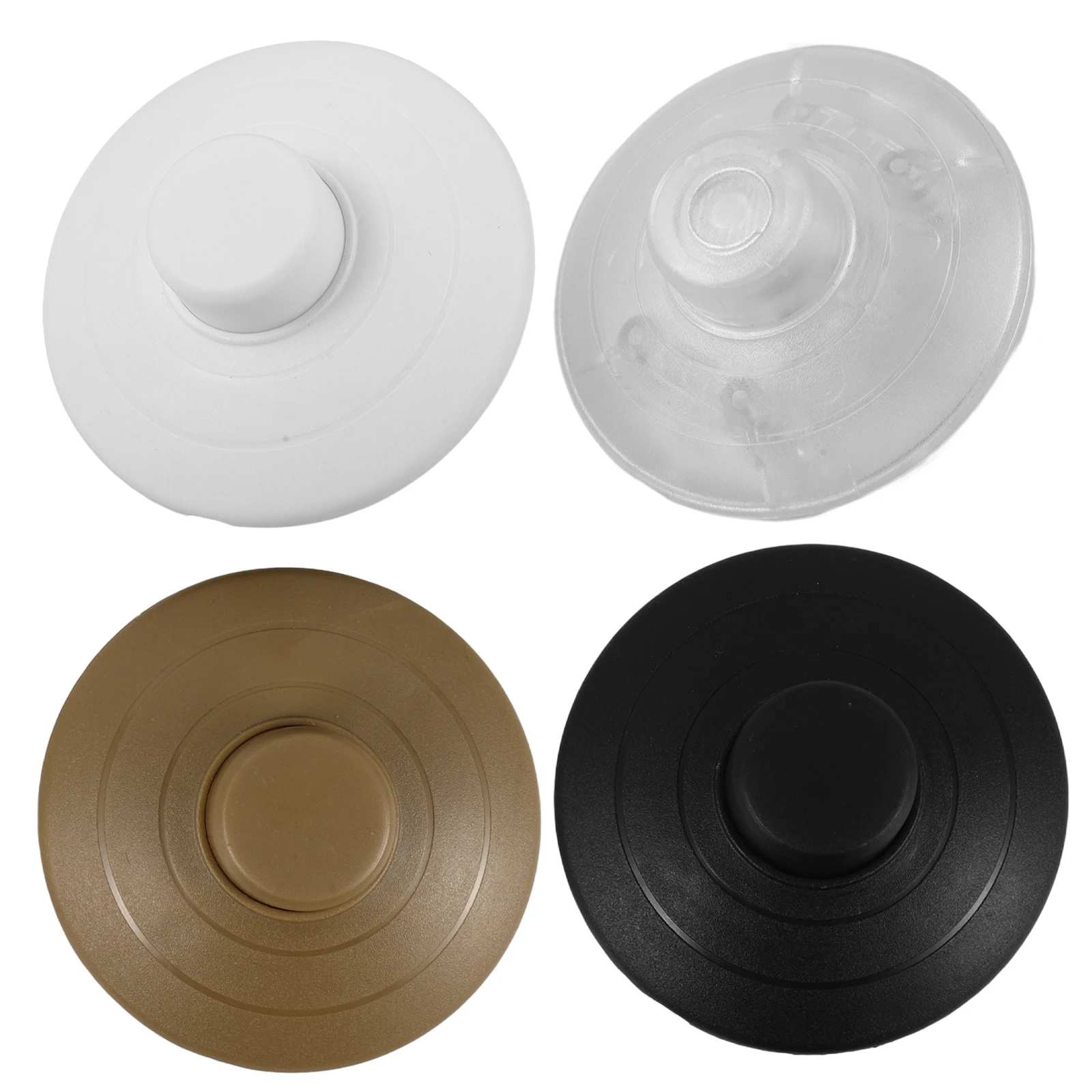 

4pcs Round Foot Switch White Black Transparent Brown for Floor Lamps Lamp Switch Replacement Material Easy