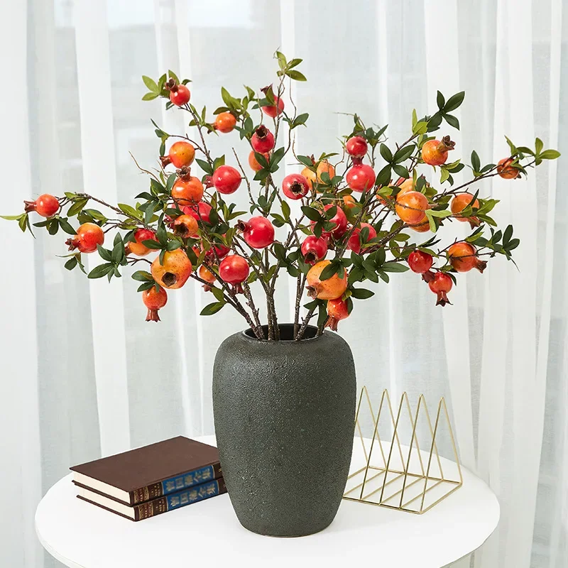 

New Year Decoration Imitation Pomegranate Decoration Living Room Decoration Home Soft Decoration Imitation Pomegranate Flower