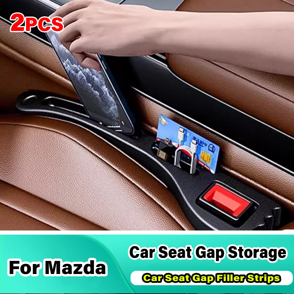 Car Seat Gap Filler Side Seam Plug Strip Leak-proof Interior Accessories For Mazda Atenza MX3 MX5 CX3 CX7 CX9 RX8 RX7 626 Demio