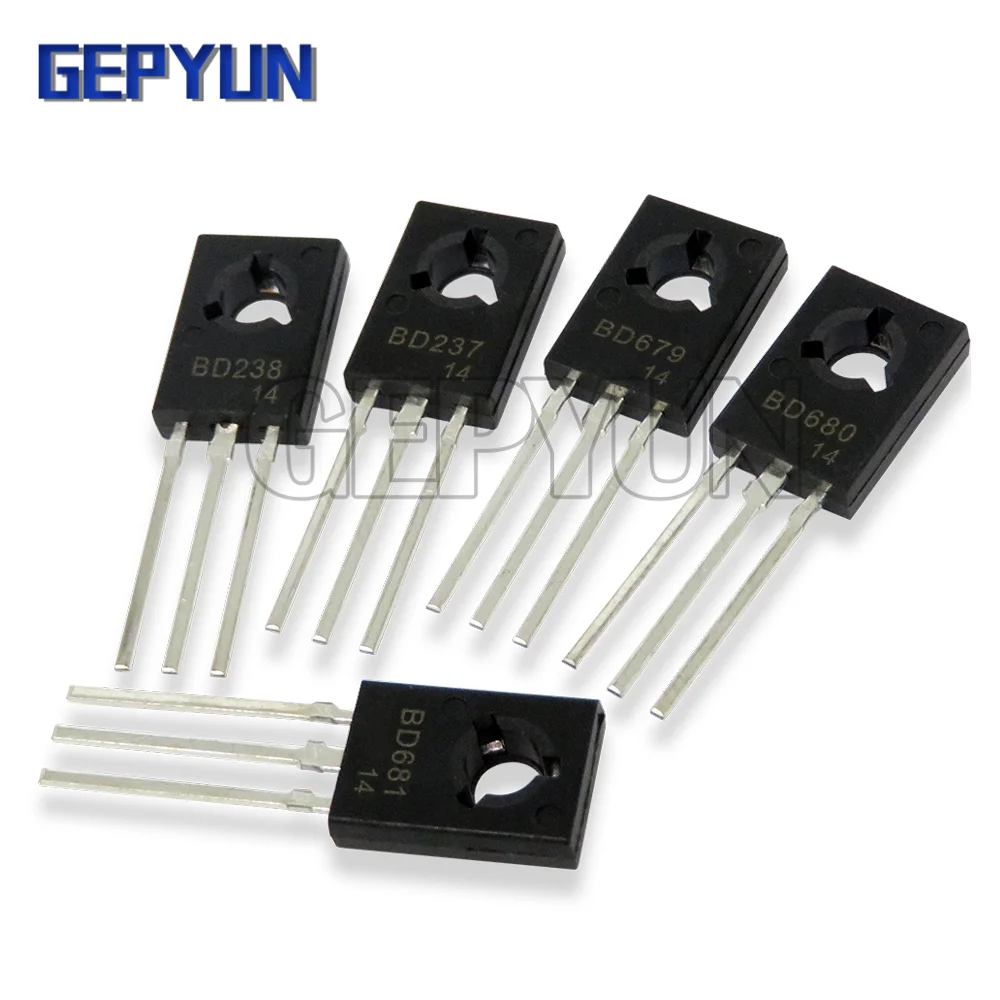 10pcs BD237 BD679 BD680 BD681 BD682 BD678 BD875 TO-126 Transistor new and Gepyun