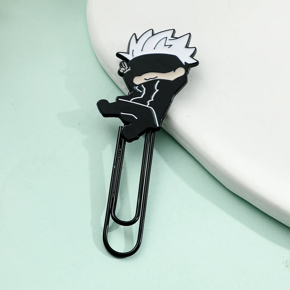 1Pcs Jujutsu Kaisen Paperclips, Cute Paperclips, Fan Collectible Reading Markers, Bookworm Book Nerd Gift Reading Gift