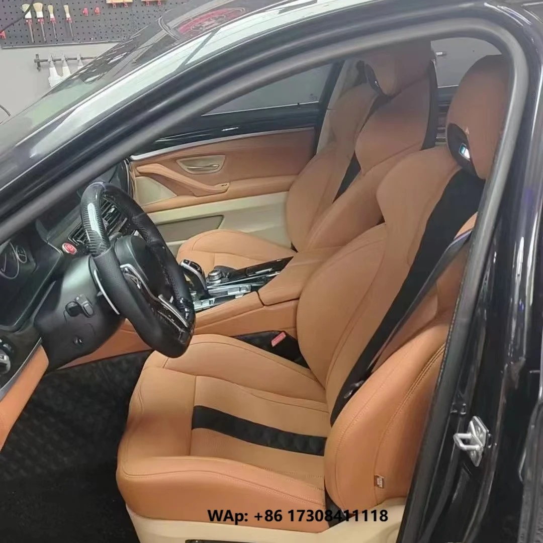 Acessórios de Interior para Carros BMW F30 F80 F10 M3 M5 X3, Assentos Esportivos em Couro e Espuma