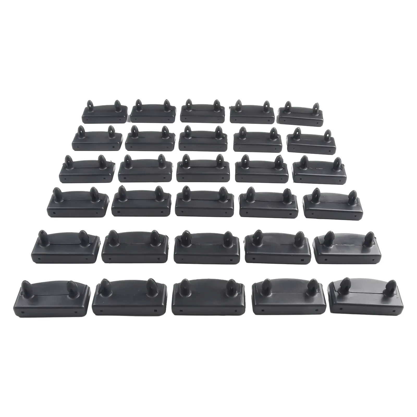 10/30PCS Bed Slat Plastic Holders Cap Fixings Centre Ends Middle 2 Pins Sides Replacement 55mm Black Holding Securing Furniture