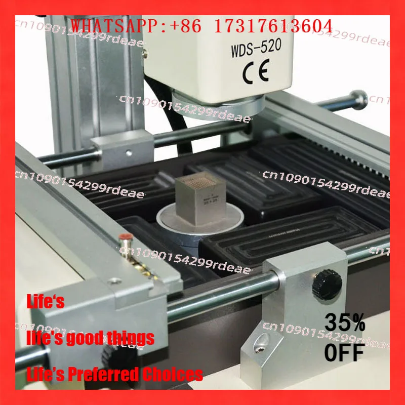 

WDS-520 BGA Rework Station IC Chip Hot Air Welding Equipment SMT Infrared Soldering Repair Tools 3 Temperature Area Touch Screen