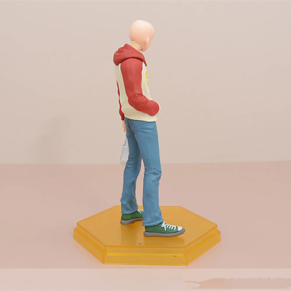 Calede Anime One Punch Man Saitama OPPAI Sweat à capuche Ver. Figurine PVC Nouveau Lâche 18cm