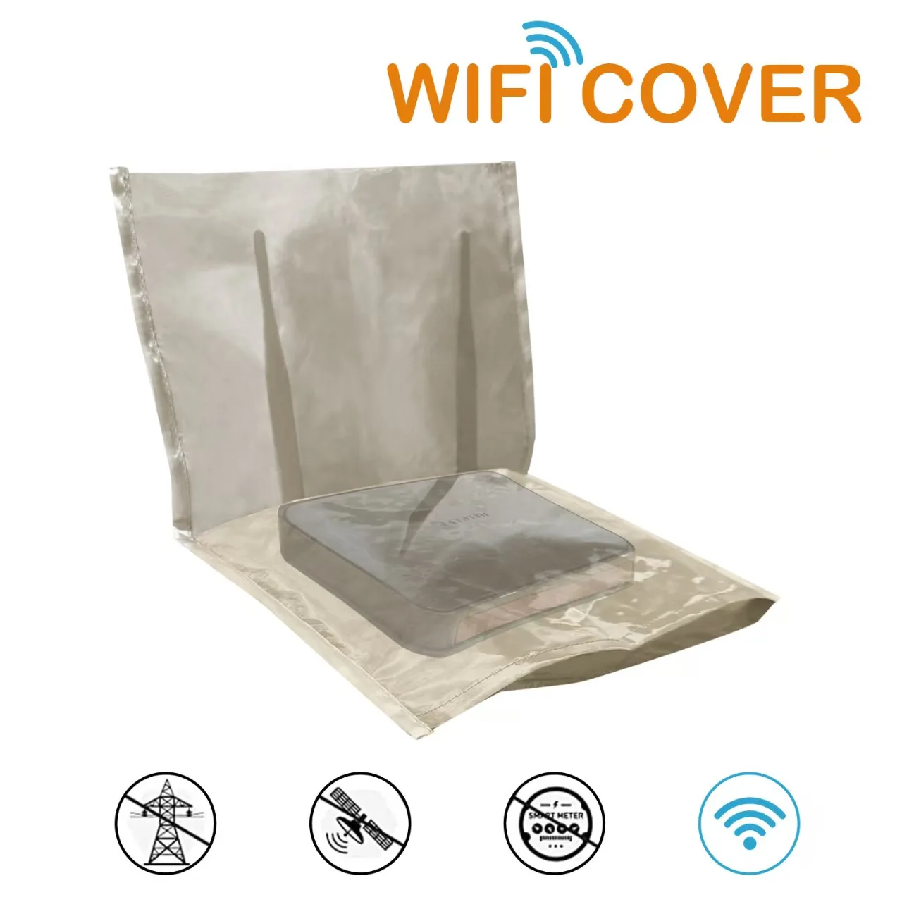 WiFi Router Cover EMF Radiation Protection Bag Shielding RF Blocking 5G Guard Your Health and Family