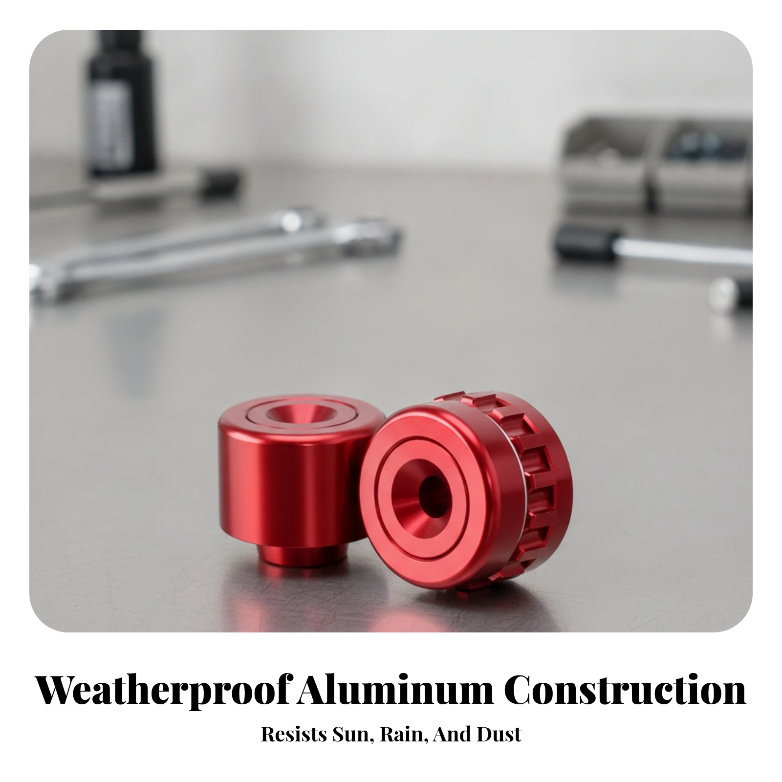 2 Pieces Handlebar End Caps with Washers Aluminum Alloy Motorcycle Bar End Plugs Motorcycle Handlebar Plugs Anodized Slim-Fit