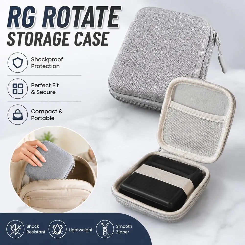 Capa Protetora Portátil para RG35XXSP, Estojo Rígido Anbernic RG35XX SP, Bolsa de Proteção para Acessórios de Jogos, Caixa de Armazenamento de Cabos