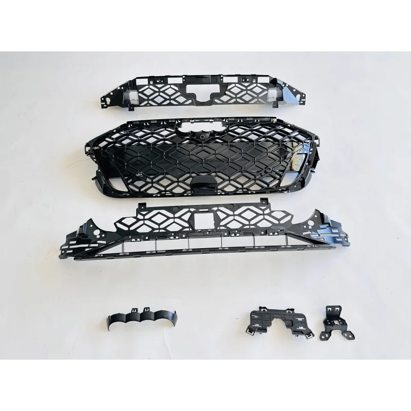 

Black Car Front Bumper Grill for Aui RS3 2025+ with Black Frame - Vehicle Front Grille Accessory