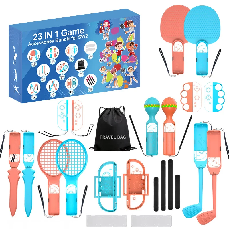 Sports Accessories Bundle for 2025 Switch 2,23 in 1 Family