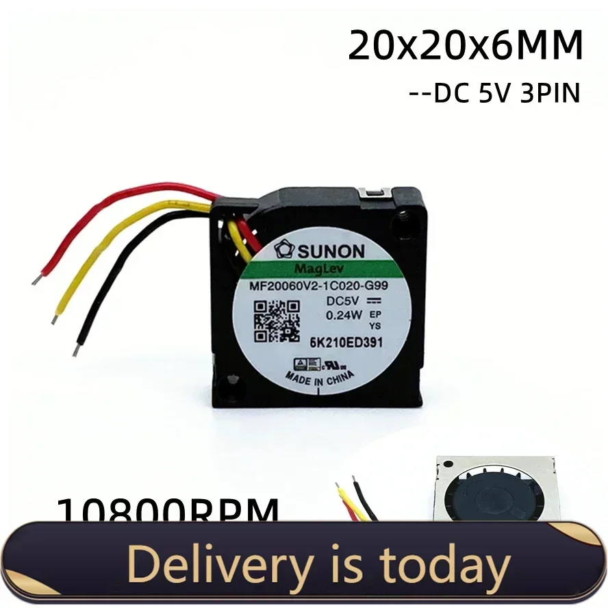 pa SUNON 2006 5v 2CM 20MM 20x20x6MM Blower Fan 10800RPM ultrathin Fan Mini Laptop Fan 3wire FG MF20060V2-1C020-G99