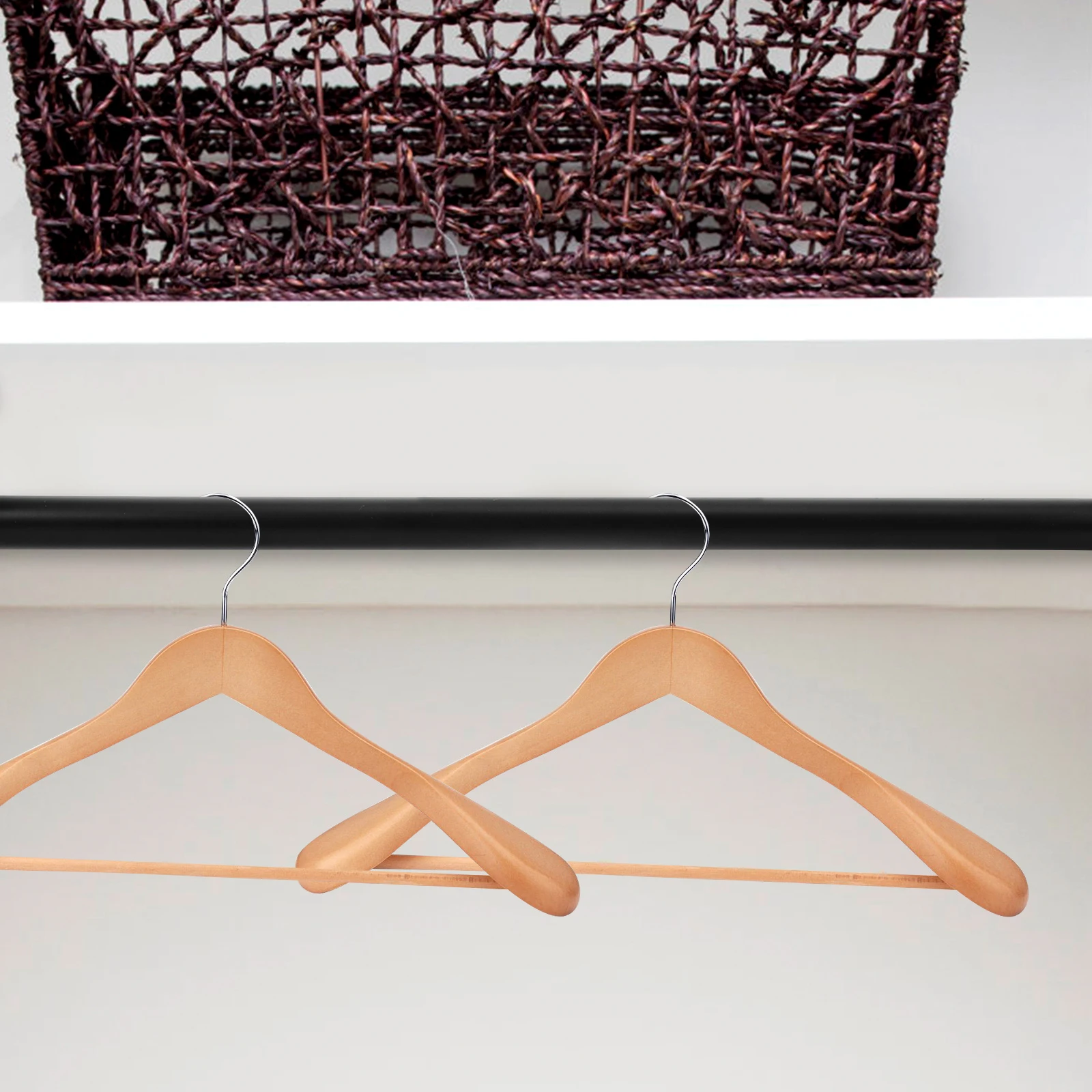 

Adjustable 40Cm Carbon Steel Pole Heavy Duty Wire Shelving Laundry Room Rack Indoor Apartment Storage Organizer Hanging