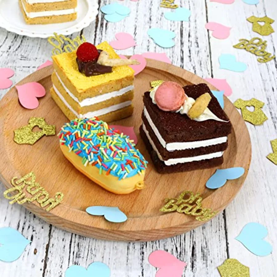 240 Stück Geschlecht offenbaren Babyparty-Dekorationen, glitzernde Babykleidung, Party-Tischkonfetti für Geschlecht offenbaren, Party-Tischdekoration