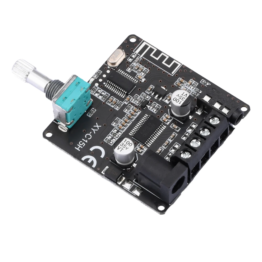 2*20W Bluetooth-compatible Power Amplifier C15H Audio 10W~100W HiFi Stereo Wireless Music Player Mini App Control Amplify Board