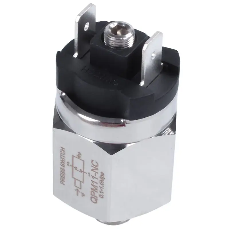 3X Reliable 1/8 Inch Port Adjustable Diaphragm Type Pressure Switch Nozzle QPM11-NC-AT36
