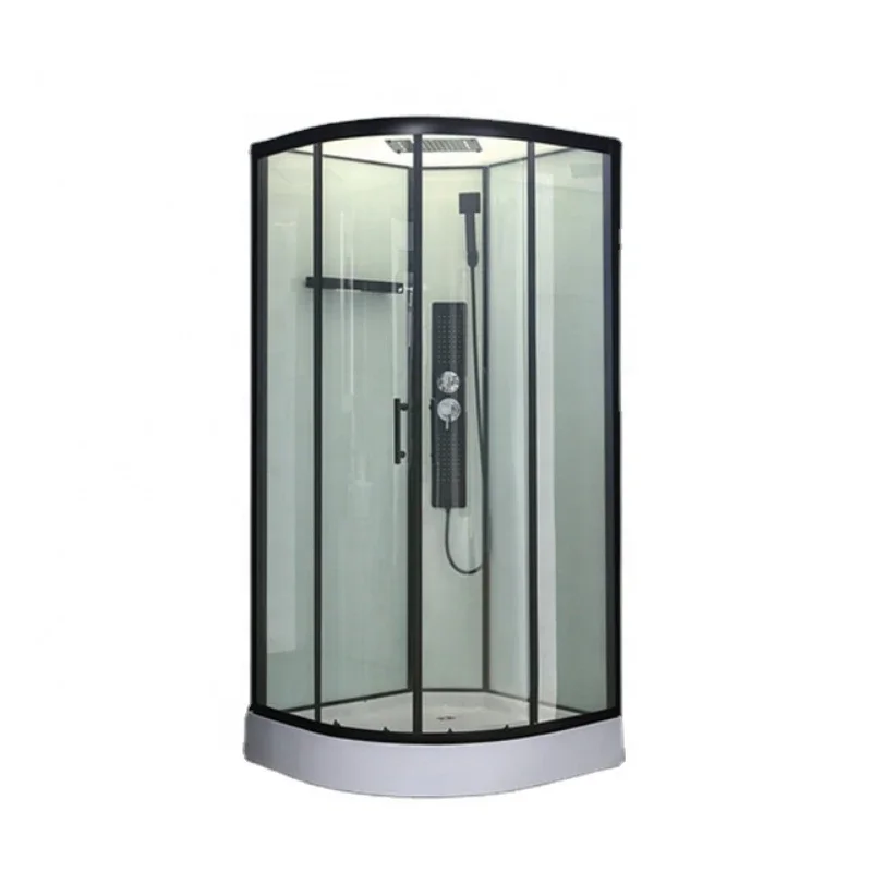 * LL  90x90x215cm Fast Install Enclosed Shower Cubicles Shower Cabin with 15cm Shower Tray