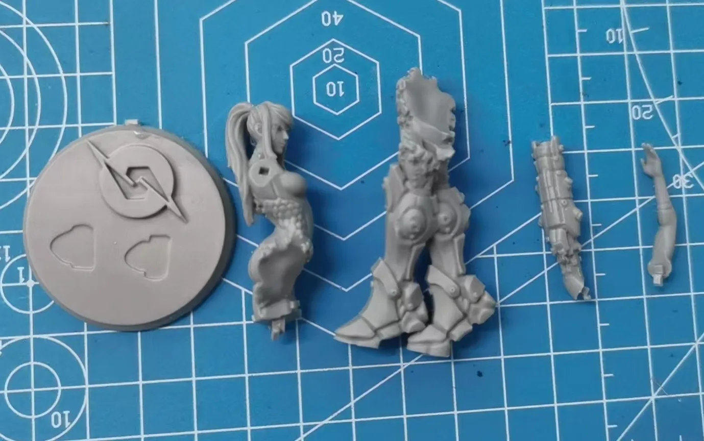 Zestaw modelarski figurki żywicznej 1/24 w skali 75mm Metroid Samus Alan Armed Styling Niezmontowane i niepomalowane zabawki