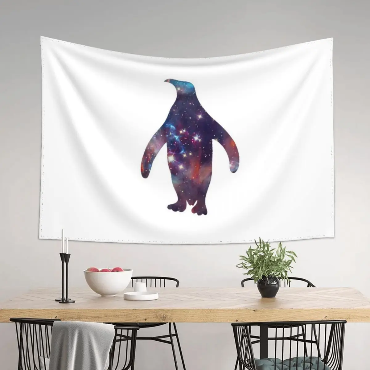 

galaxy penguin Tapestry Hanging Wall Room Decor Aesthetic Wall Decoration Items Tapestry