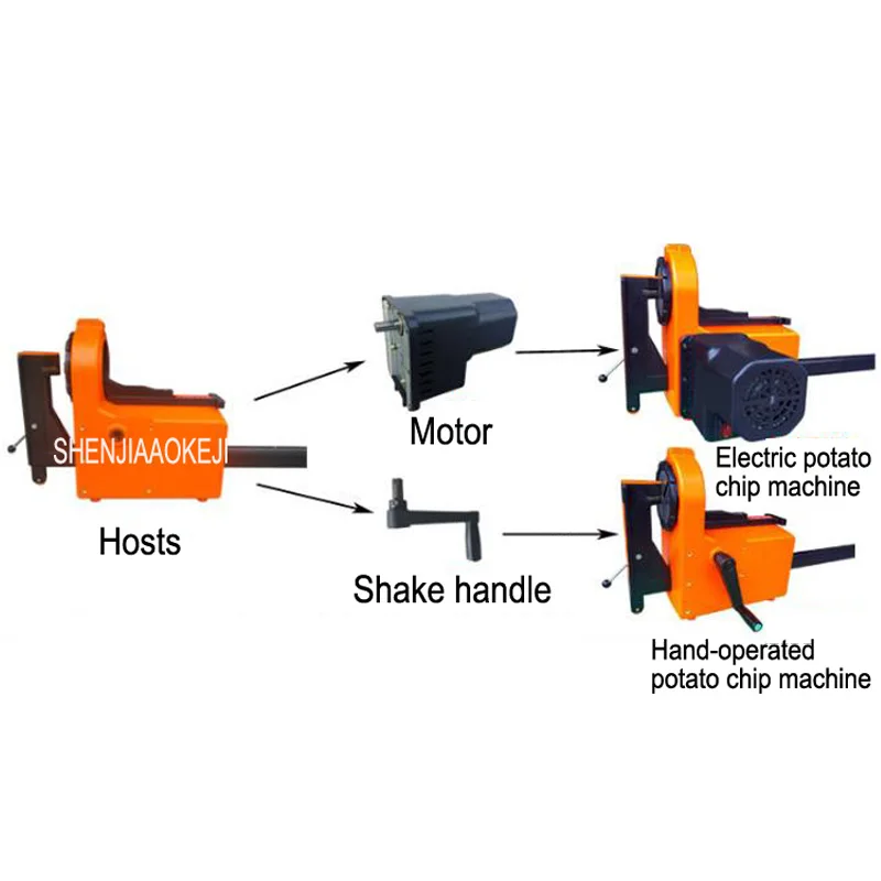 Espiral elétrica batata slicers multifuncional automática tração rotação-corte batata torre máquina 220v 1pc