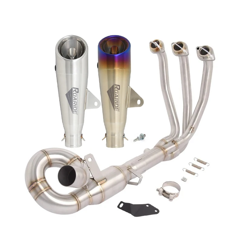 Slip On For CFMOTO CF 675SR 2024-2025 675NK 2025 Motorcycle Exhaust Front Pipe Muffler Full System Stainless Steel Modify Escape