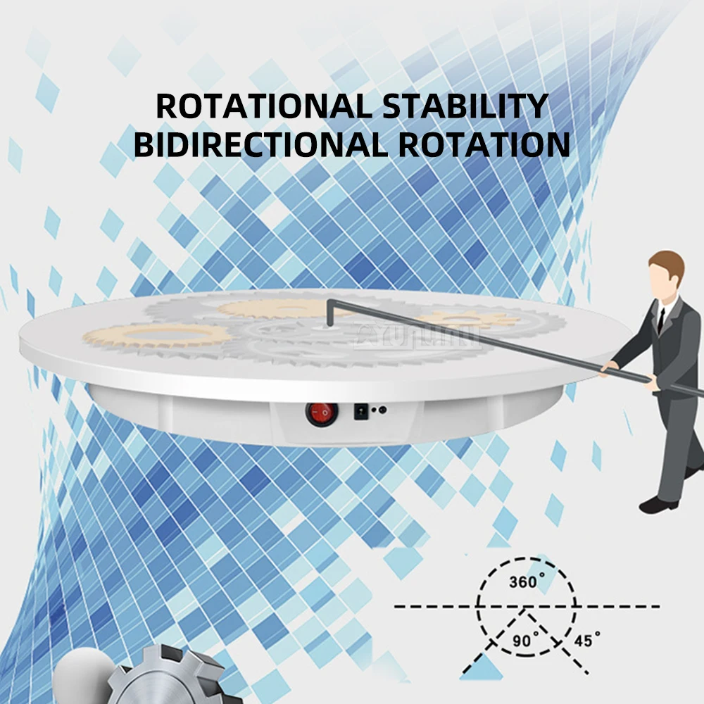 60CM Electric Display Table with Intelligent Remote Control Rotating Base for Live Broadcast Shooting And Display