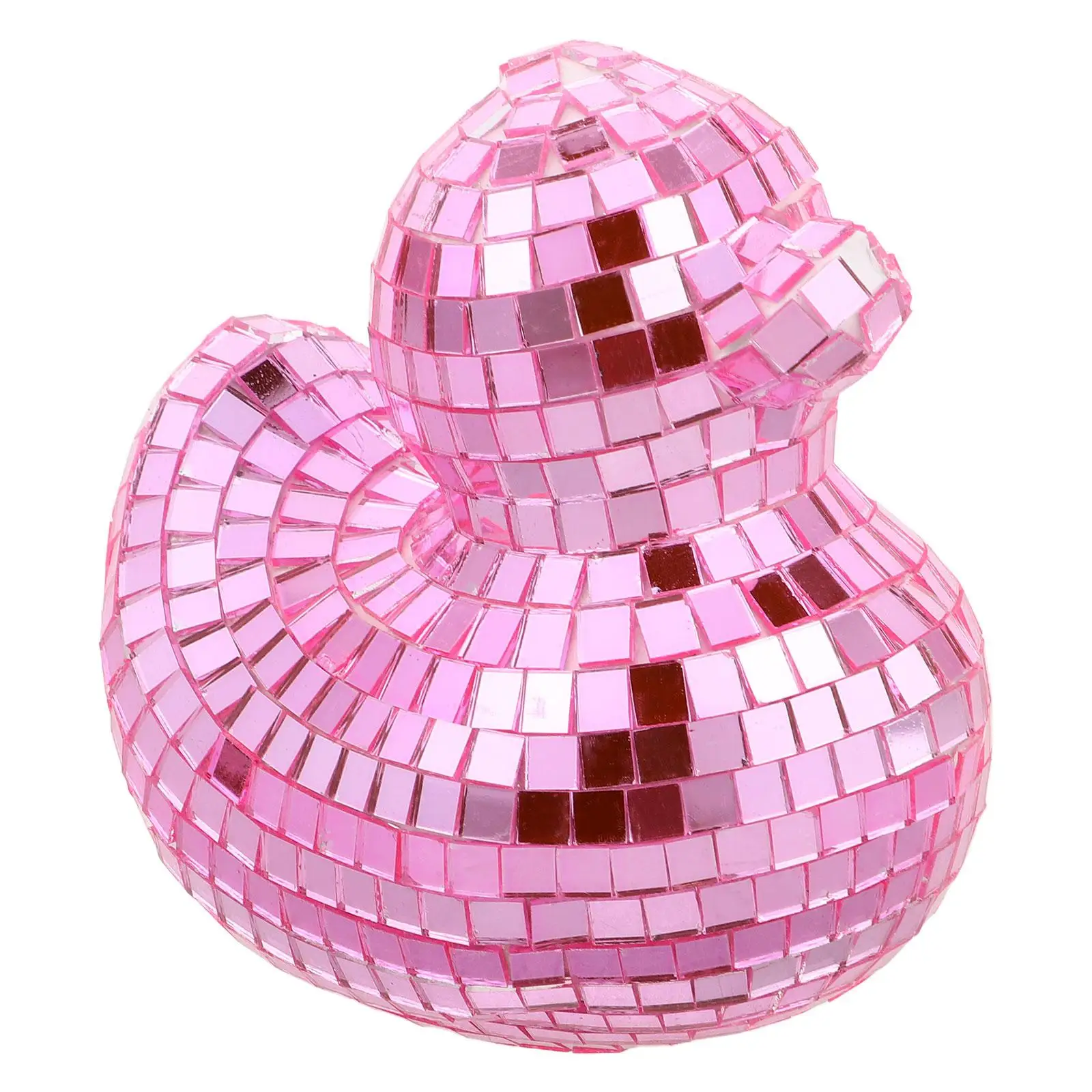 

Disco Ornaments Duck Shape Party Decorations Reflective Ball Mirror Balls Desktop Shaped