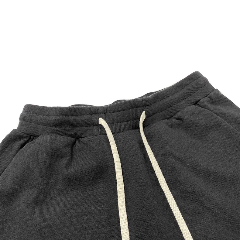 2025 Top Quality RRR123 High Street Loose Sports Five Pants Old Wash Printed American Drawstring Shorts Men's Beach Pants