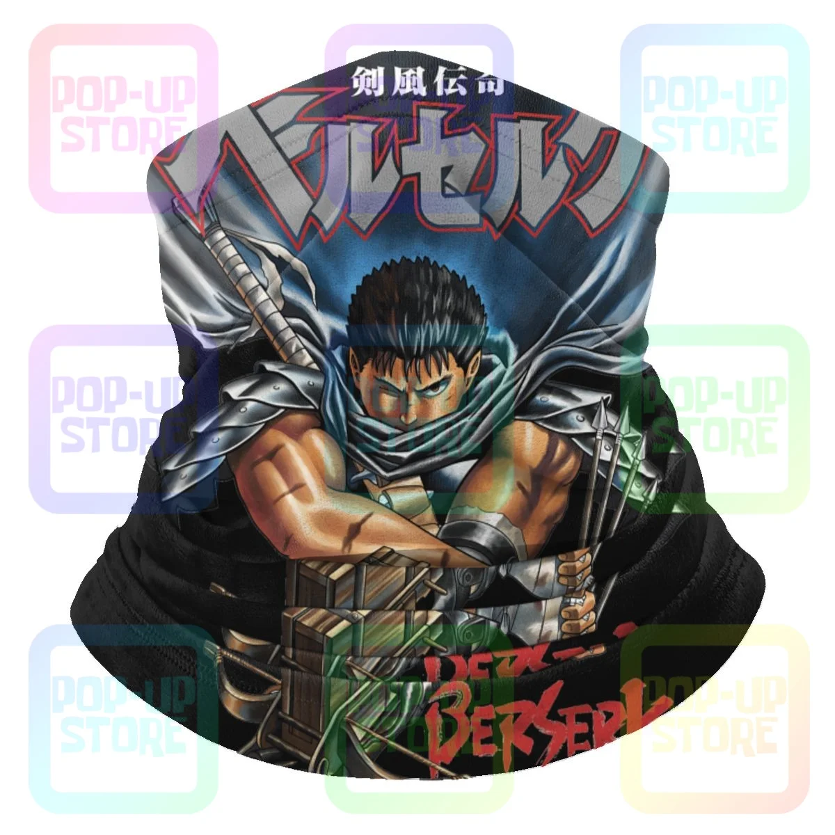 

Berserk Guts Manga Anime Microfiber Neck Gaiter Bandana Scarf Unisex Fashion Mountaineering